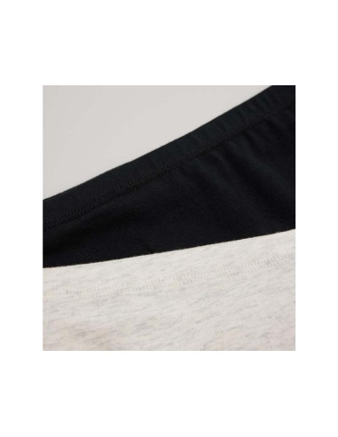 Bóxer culotte juvenil de algodón Negro y gris...
