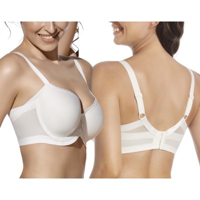 Sujetador Violeta copa C con aros y relleno de Selene