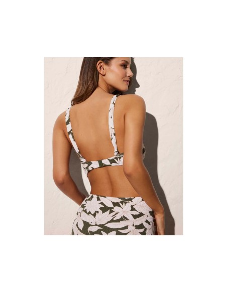 Bikini baño reductor copa C con aros sin relleno Okavango de Ysabel Mora