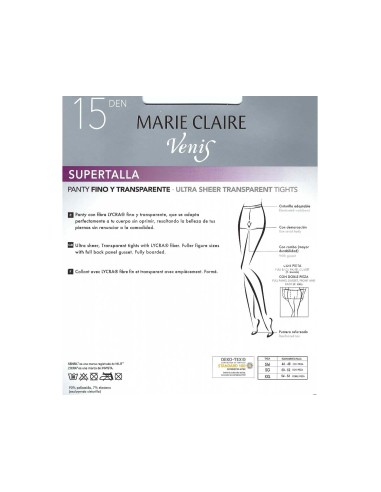 Panty Venis supertalla 15 DEN 4444 de Marie...