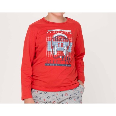 Pijama largo juvenil entretiempo Ready to play de Kinanit 2