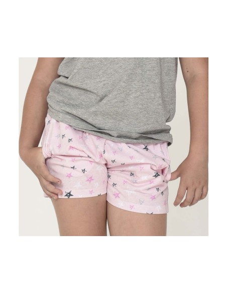 Pijama corto juvenil algodón Dream and never stop de Kinanit