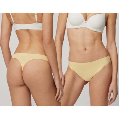 Tanga liso algodón 19644 de Ysabel Mora - AMARILLO