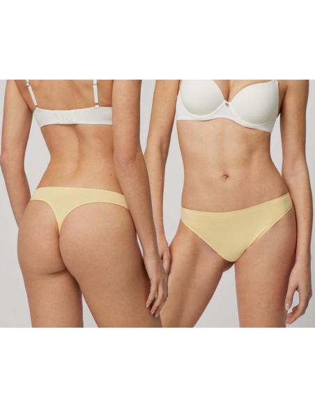 Tanga liso algodón 19644 de Ysabel Mora - AMARILLO