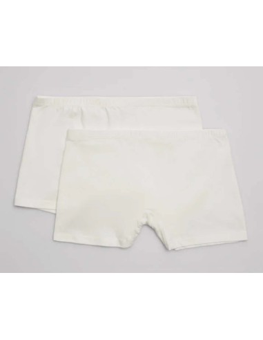 Bóxer culotte juvenil de algodón Blanco (2 uds) 18844 de Ysabel Mora