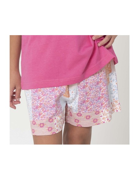 Pijama corto juvenil Patchwork de Don Algodón