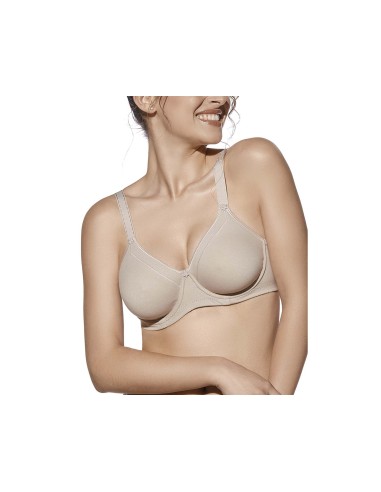 Sujetador Patricia copa C con aros sin relleno de Selene - TIERRA
