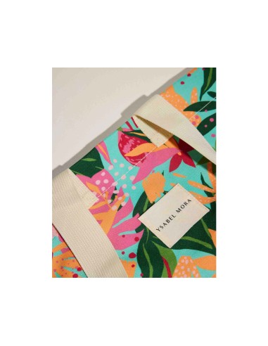 Bolso playa con bolsillo interior Tropical de...