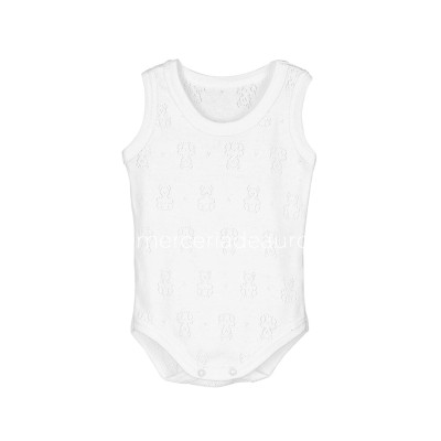 Body bebé tirantes calado ositos 1777 de Calamaro - CELESTE 2