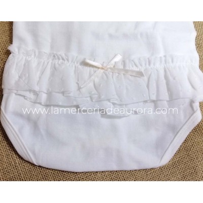 Body bebé niña tirantes y volantes Tile de Calamaro -... 2