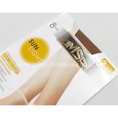 Minimedia corta Sun Light 8 DEN (2 pares) de Omsa 2