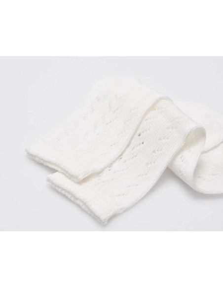 Calcetín calado infantil 52344 de Ysabel Mora - MARFIL