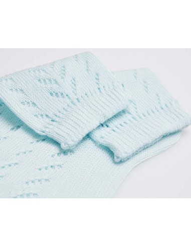 Calcetín calado infantil 52344 de Ysabel Mora - CELESTE