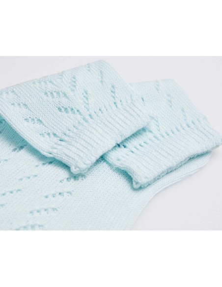 Calcetín calado infantil 52344 de Ysabel Mora - CELESTE