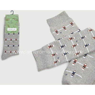 Calcetín hombre termal rizo antideslizante Futbolin de...