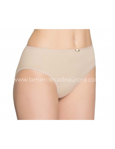 Braga alta algodón sin costuras 274 de Naiara - TIERRA (PIEL)