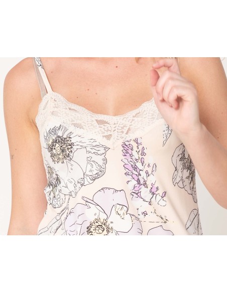 Camisón mujer lencero Floral de Don Algodón