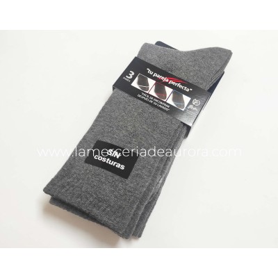 Calcetines sin costuras Pareja perfecta (3 pares) 203 de Rodfer - NEGRO 2