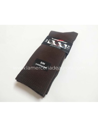 Calcetines sin costuras Pareja perfecta (3 pares) 203 de Rodfer - MARRÓN