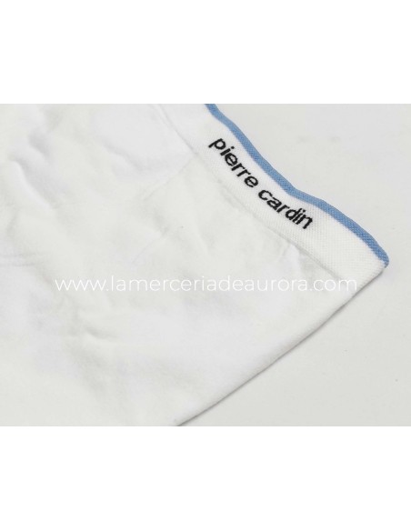 Bóxer niño algodón sin costuras 388 de Pierre Cardin - BLANCO