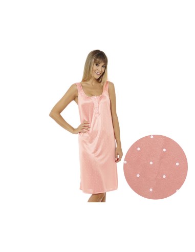 Camisón mujer verano tirante ancho topitos de Findel