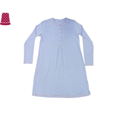 Camisón señora algodón manga larga de Arabesco