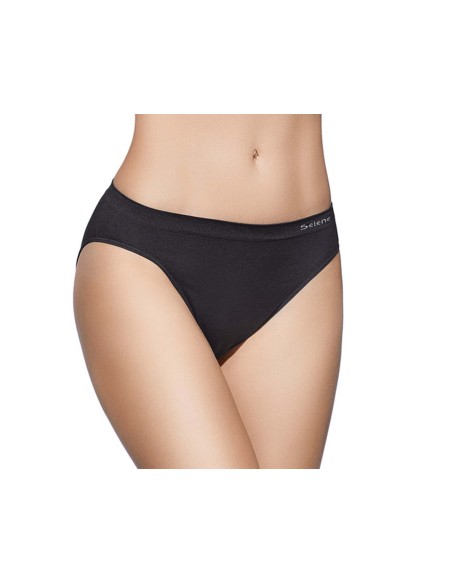 Braga bikini básica sin costuras 702 de Selene - NEGRO