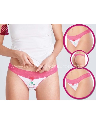 Tanga algodón Cactus (pack 3 uds) de Kehat