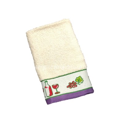 Paño de cocina rizo algodón Vino y Uvas de Duffi