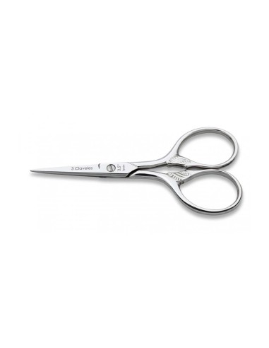 Tijera bordar (9cm) Cuerno de la Abundancia de 3 Claveles