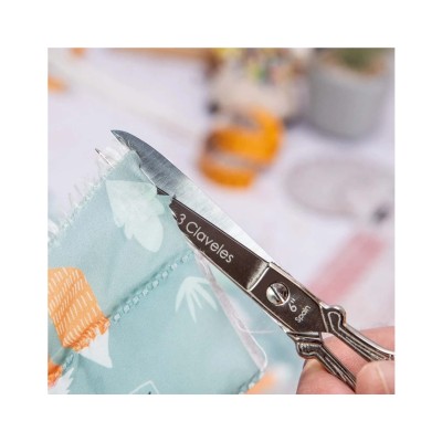 Tijera costura (15cm) Cuerno de la Abundancia de 3 Claveles 2