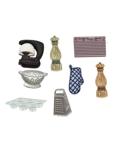 Botones Master Chef II (8 piezas) de Dress It Up