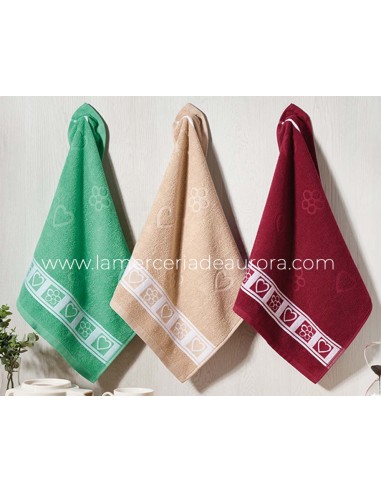 Paños de cocina rizo algodón Alegría de Atenas - varios colores
