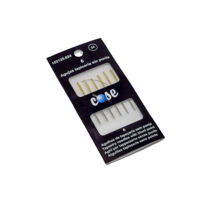 Agujas punto de cruz (6 uds) de Cose