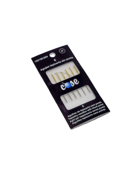 Agujas punto de cruz (6 uds) de Cose