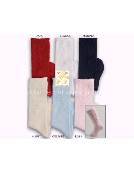 Calcetín alto infantil fantasía calado 519 de Lepetit - varios colores