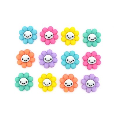 Botones Happy Little Flowers (12 piezas) de Dress It Up