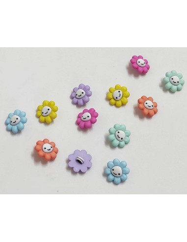 Botones Happy Little Flowers (12 piezas) de...