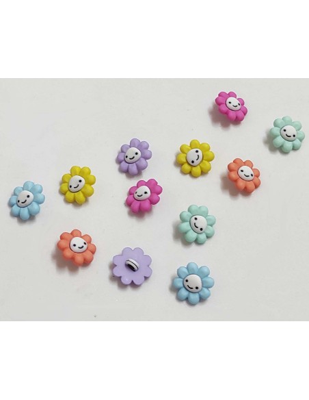 Botones Happy Little Flowers (12 piezas) de Dress It Up