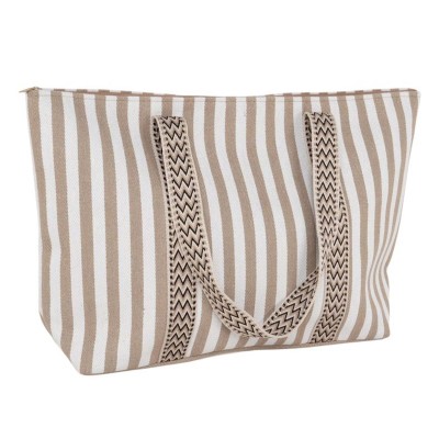 Bolso playa rayas beige de D´Casa