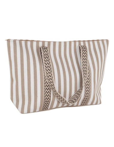 Bolso playa rayas beige de D´Casa