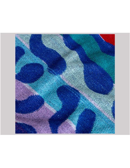 Toalla playa rizo algodón (85x165cm) Aqua de Deskarao