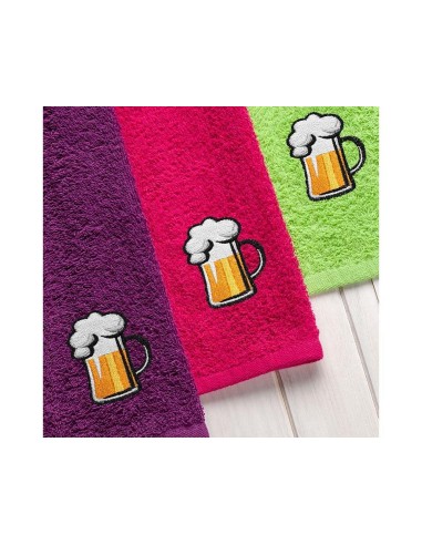 Estuche 3 paños cocina rizo algodón Cerveza de Barceló