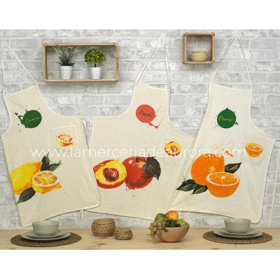 Delantales fantasía rizo algodón 167 de Dolz