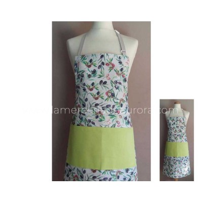 Delantal de cocina estampado Aceitunas de Pedret