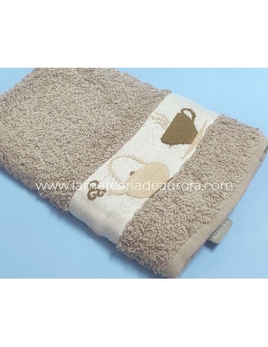 Paños de cocina rizo algodón Teteras - MARRÓN CLARO