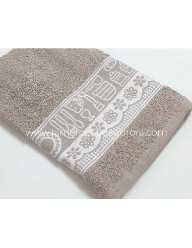 Paños de cocina rizo algodón Cocina de Atenas - BEIGE