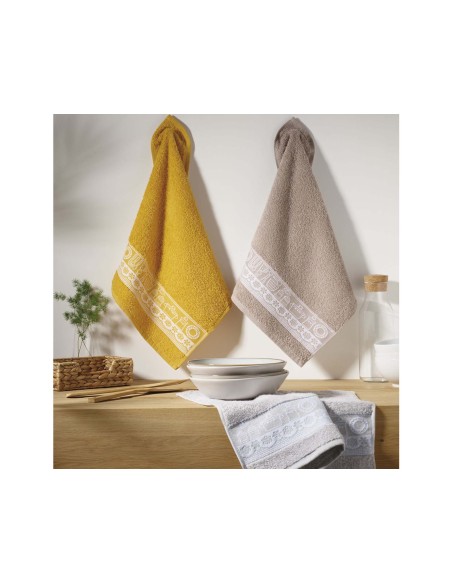 Paños de cocina rizo algodón Vajilla (pack 3 uds) de Atenas