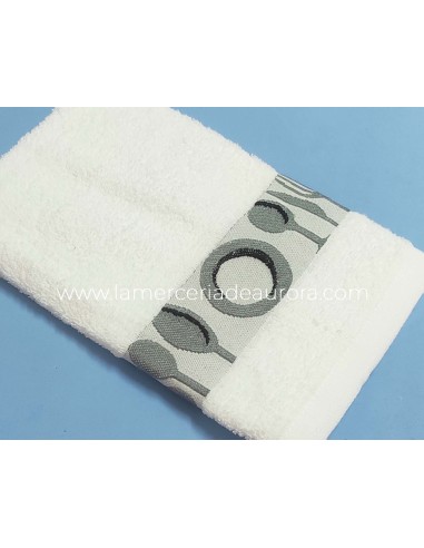 Paños de cocina rizo algodón Cubiertos y platos de Atenas - BLANCO