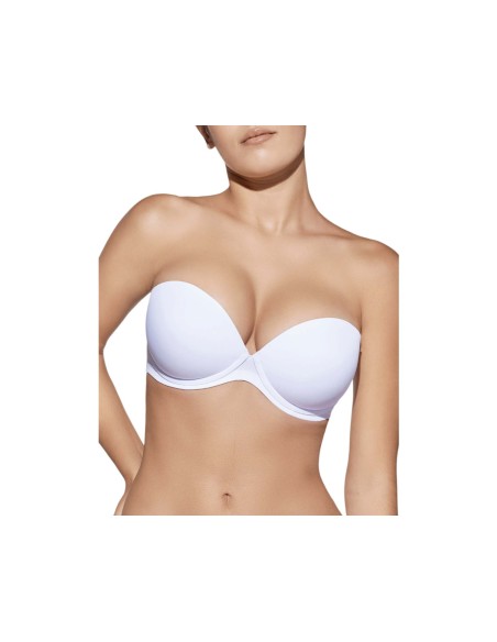 Sujetador Tania copa B con aros y relleno push-up +1 de Selene - BLANCO